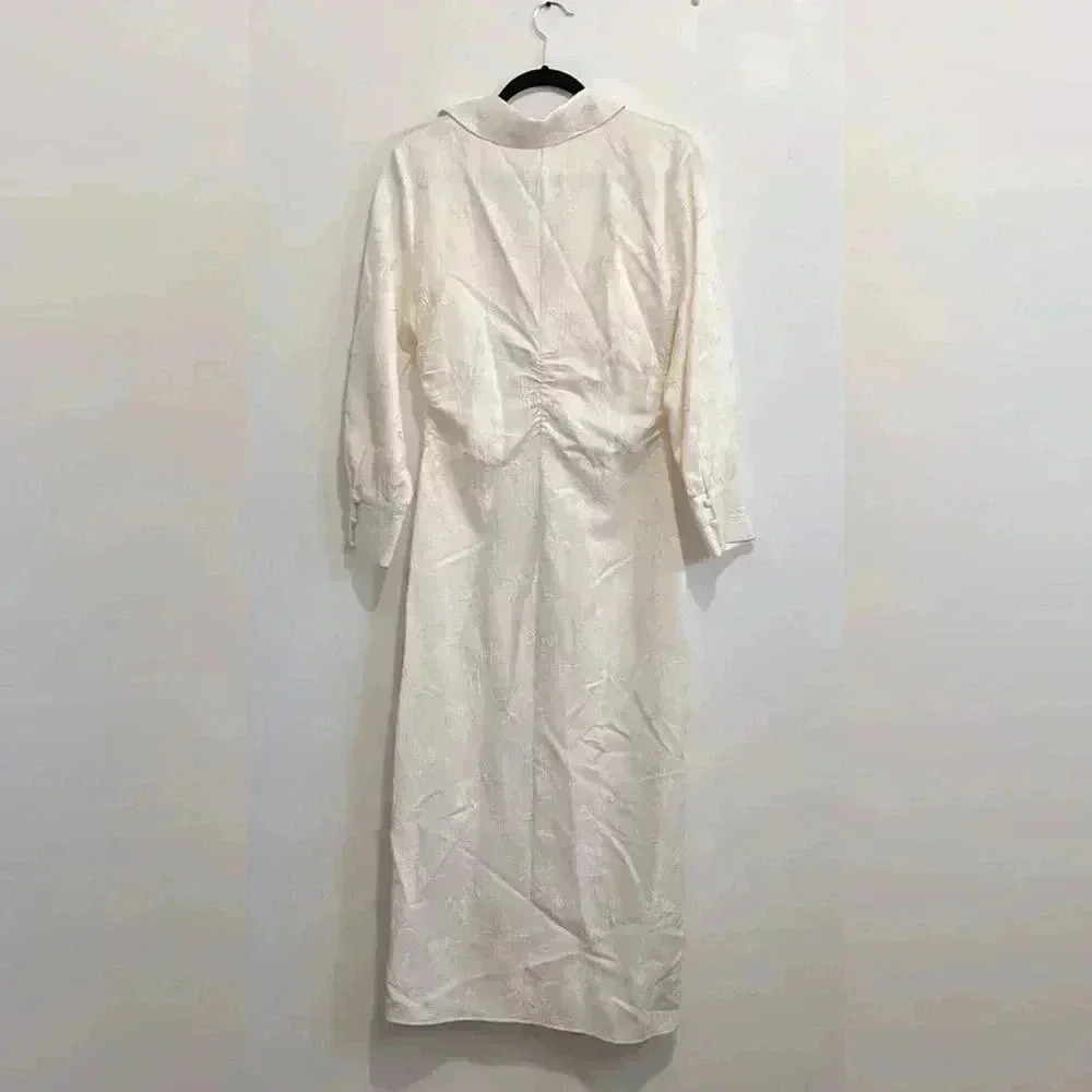 BNWT Zara JACQUARD SHIRTDRESS size M - Picture 7 of 7